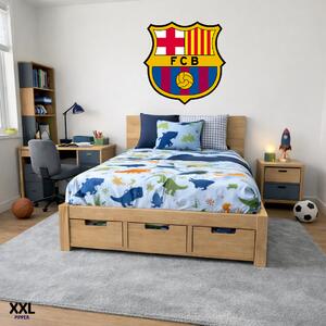 100x100cm Logo FC Barcelona - textilná nálepka na stenu Veľkosť: 100 cm