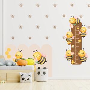 240x120cm Včielky - sada textilných nálepiek na stenu Veľkosť oblúkovej tapety: 120 cm