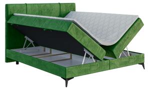 Kontinentálna posteľ 180 cm Nivela (zelená) (s matracom a úl. priestorom). Vlastná spoľahlivá doprava až k Vám domov. 1043428
