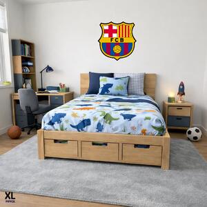 100x100cm Logo FC Barcelona - textilná nálepka na stenu Veľkosť: 60 cm
