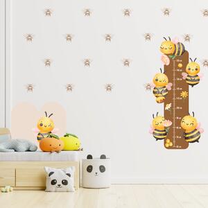 240x120cm Včielky - sada textilných nálepiek na stenu Veľkosť oblúkovej tapety: 60 cm