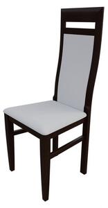 Jedálenská stolička MOVILE 43 - orech / biela ekokoža