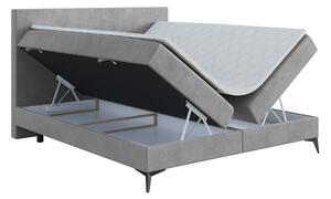 Kontinentálna posteľ 180 cm Ricky (sivá) (s matracom a úl. priestorom). Vlastná spoľahlivá doprava až k Vám domov. 1043440