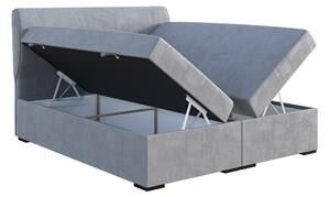 Kontinentálna posteľ 120 cm Simoon (svetlosivá) (s matracom a úl. priestorom). Vlastná spoľahlivá doprava až k Vám domov. 1043449