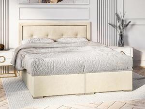 Kontinentálna posteľ 180 cm Veronica (krémová) (s matracom a úl. priestorom). Vlastná spoľahlivá doprava až k Vám domov. 1043456