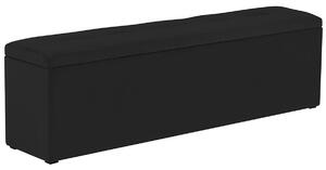 Čierna Lavica k posteli s úložným priestorom Mi – 140 × 34 × 47 cm 140 × 34 × 47 cm KOOKO HOME