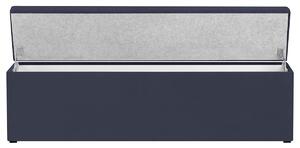 Modrá Lavica k posteli s úložným priestorom Mi – 140 × 34 × 47 cm 140 × 34 × 47 cm KOOKO HOME