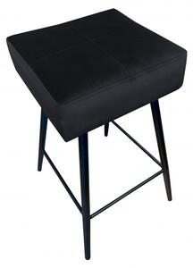 Čierna barová stolička Drines - Magic velvet 19
