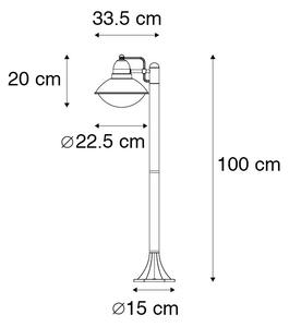 Moderná vonkajšia tyč čierna 100 cm IP44 - Marcel