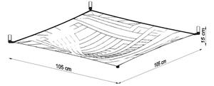 Sollux SL.0738 - LED stropné svietidlo LUNA 4xG13/8,5W/230V 105x105 cm biela