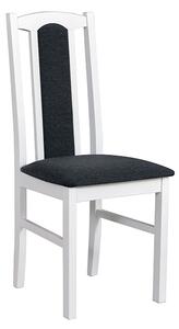 Jedálenská stolička čalúnená z masívu Rello Wenge s šedým sedákem