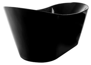 REA FERRANO 170 BLACK - voľne stojaca akrylátová vaňa