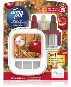 AmbiPur 3volution Apple & Cinnamon elektrický osviežovač vzduchu s náplňou 20 ml