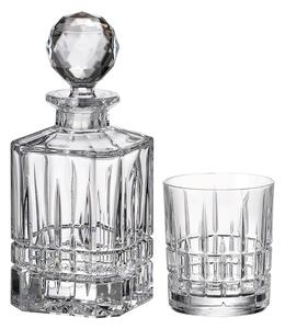 Bohemia Crystal Whisky set Dover 99999/15720/861 (set 1 karafa + 6 pohárov)