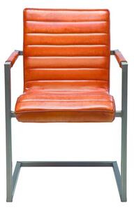 KARE DESIGN Konzolová stolička Riffle Buffalo Brown 85 × 55 × 61 cm