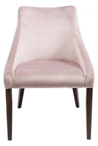 KARE DESIGN Stolička Mode Velvet - ružová 87 × 60 × 70 cm