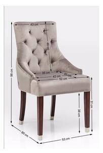Stolička s opierkou Prince Velvet 98 × 53 × 60 cm KARE DESIGN