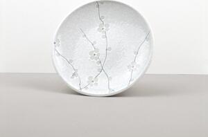 MADE IN JAPAN Sada 2 ks: Dezertný tanier White Blossom 20 cm 19,5 × 2,5 cm