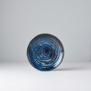 MADE IN JAPAN Sada 2 ks: Dezertný tanier Copper Swirl 17 cm 19,5 cm