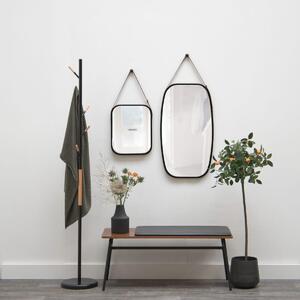 PRESENT TIME Sada 2 ks: Zrkadlo Idyllic bamboo – čierna 40,5 × 33 × 1,5 cm