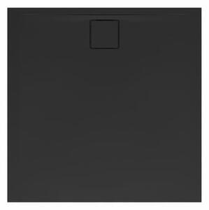 Sprchová vanička štvorcová SAT Vision 90x90 cm liaty mramor čierna SATSVVI90QC