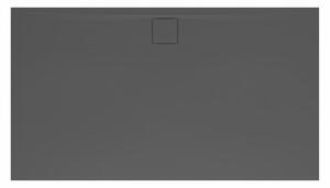 Sprchová vanička obdĺžniková SAT Vision 140x80 cm liaty mramor čierna SATSVVI14080C