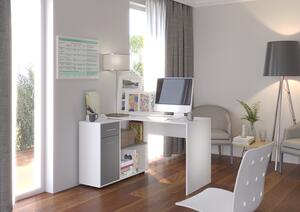 Stôl kancelársky Cansa bielo-šedý