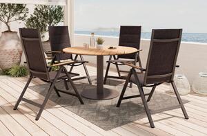 ZÁHRADNÝ STÔL, kov, plast, 120/74/120 cm Ambia Garden - Série záhradného nábytku, Online Only