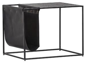 KONFERENČNÝ STOLÍK, čierna, drevo, kov, textil, kompozitné drevo, 60/45/46 cm Carryhome - Stolíky do obývačky