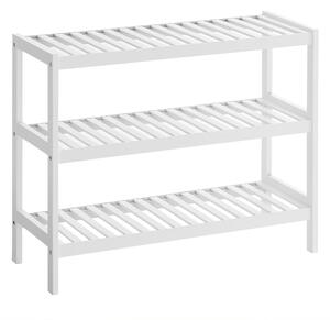 REGÁL NA TOPÁNKY, biela, bambus, 70/55/26 cm Boxxx - Online Only drobný nábytok, Online Only