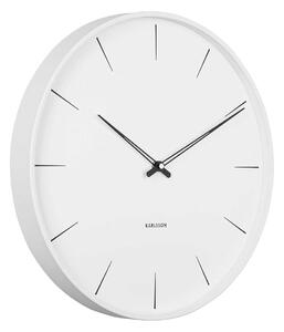 KARLSSON Nástenné hodiny Lure – biele 43 × 4,5 cm