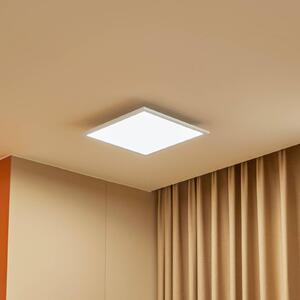 Lindby LED panel Lamin, biely, 40 cm, stmievateľný, diaľkové ovládanie, Biela / opálová, Obývacia izba / jedáleň, Moderný, Stropné svetlo