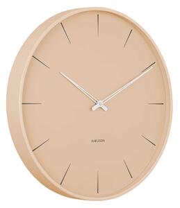 KARLSSON Nástenné hodiny Lure – hnedé 42 × 4,5 cm