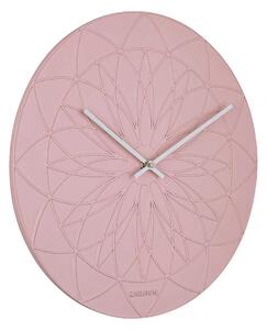 KARLSSON Nástenné hodiny Fairytale – růžové 38 × 3,5 cm