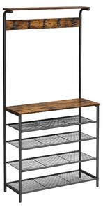 PREDSIEŇOVÝ NÁBYTOK, hnedá, čierna, 80/183,5/31,5 cm Boxxx - Predsieňové zostavy & šatne, Online Only