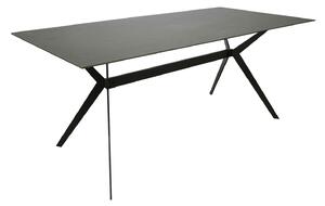 JEDÁLENSKÝ STÔL, sivá, čierna, 180/90/75 cm Hom`in - Jedálenské programy