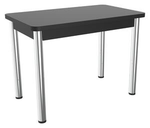 Čierny jedálenský stôl kovové nohy Lithe
