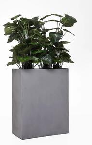 Kvetináč ELEMENTO, sklolaminát, šírka 59 cm, sivá