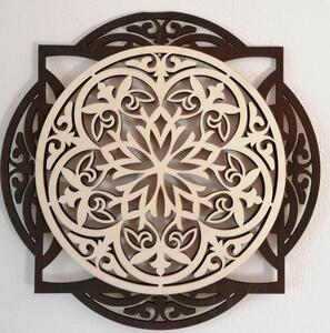 Drevený dekoratívny obraz s elegantným vzorom - mandala I SENTOP PR0304