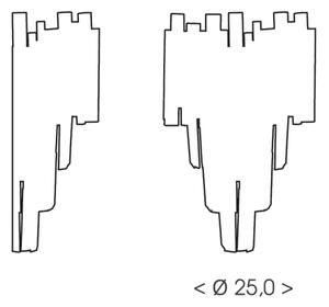 Brilagi - Nástenné svietidlo VERVE 2xE14/40W/230V čierna