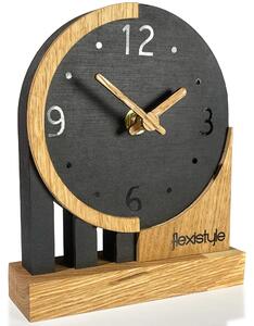 Dekorstudio Dekorstudio Drevené stolové hodiny Black Oak