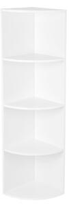 ROHOVÝ REGÁL, biela, 30/129,5/30 cm Boxxx - Online Only drobný nábytok, Online Only