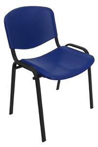 Konferenčná plastová stolička ISO Modrá