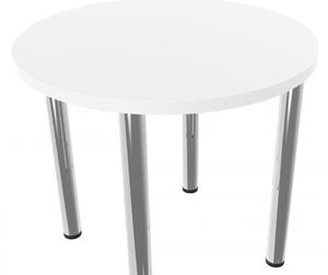 Kulatý jídelní stůl Onex 80 cm Alaska bílá