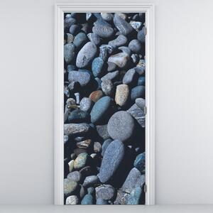Fototapeta na dvere - Plážové okruhliaky (95x205cm)