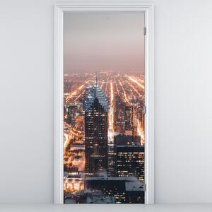 Fototapeta na dvere - Metropola (95x205cm)