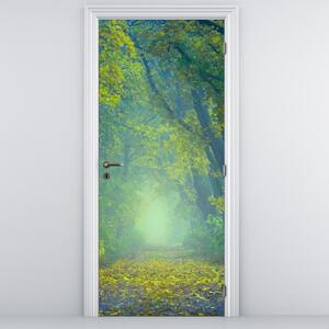 Fototapeta na dvere - Cesta lemovaná stromami (95x205cm)