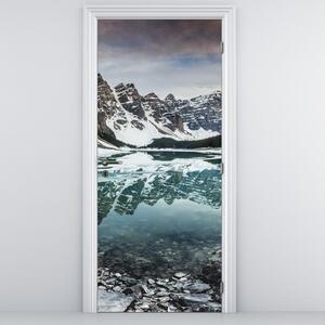 Fototapeta na dvere - Jazero v zime (95x205cm)