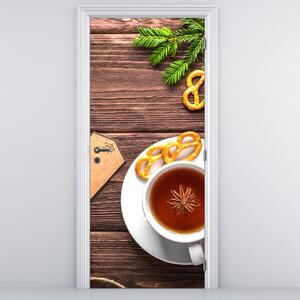 Fototapeta na dvere - Hrnček s dekoráciami (95x205cm)