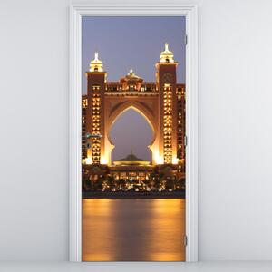 Fototapeta na dvere - Stavba v Dubaji (95x205cm)